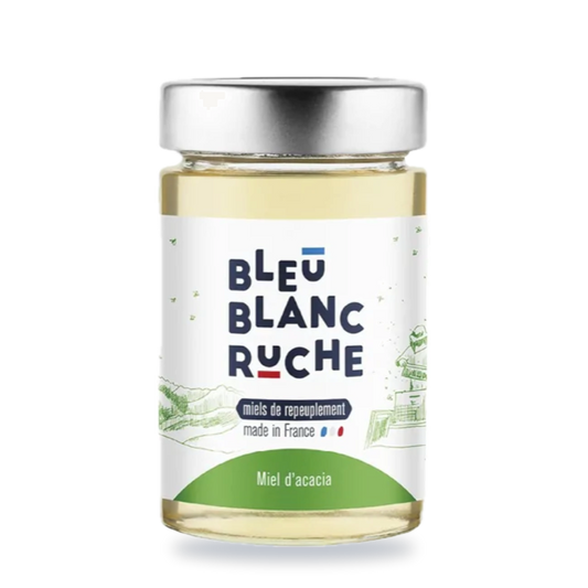 Pot de miel d'acacia Bleu Blanc Ruche, 250 g