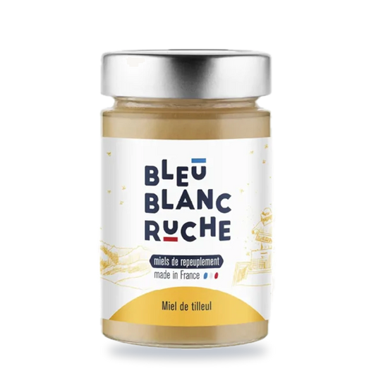 Pot de miel de tilleul Bleu Blanc Ruche, 250 g
